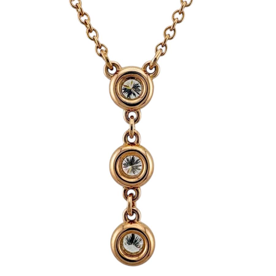 TIFFANY&Co.（ティファニー） バイザヤード ドロップ ネックレス 18金