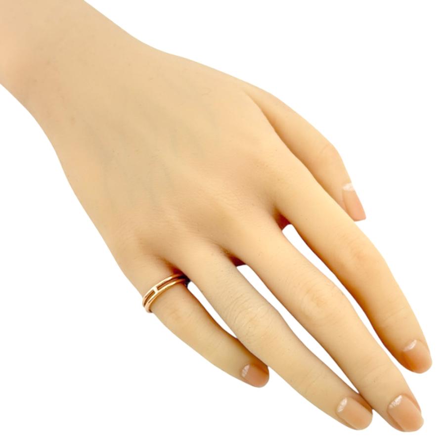 HERMES エルメス アリアンヌ リング 指輪 9号 18金 K18ピンクゴールド