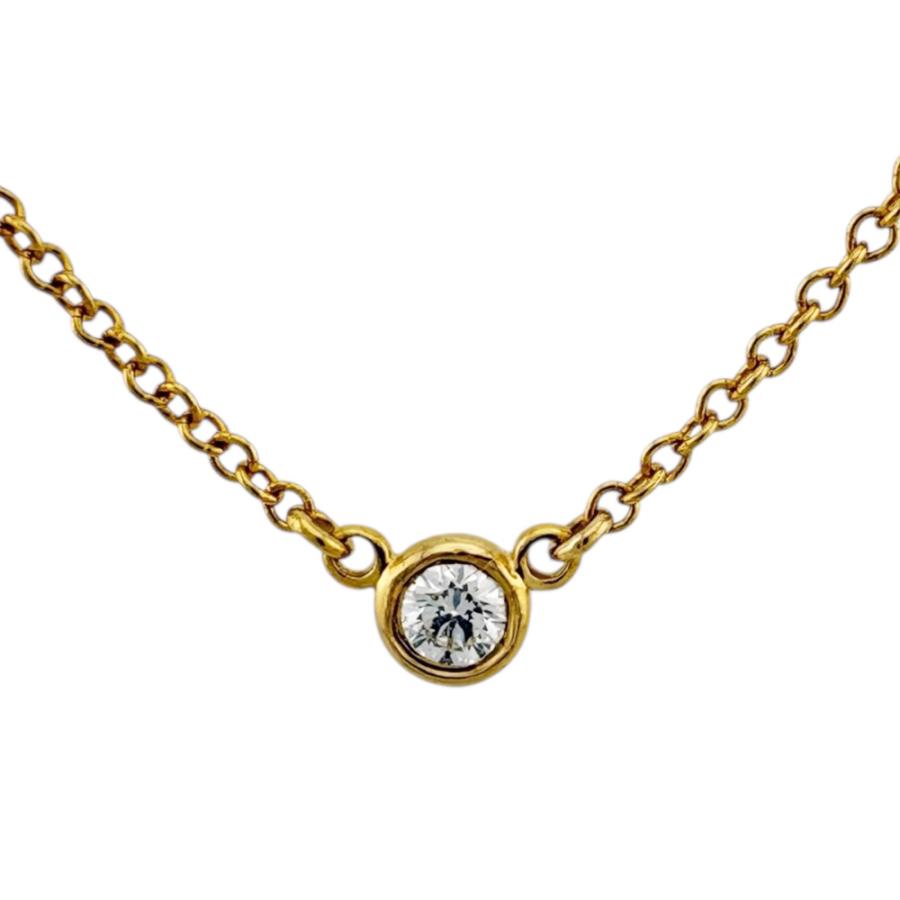 TIFFANY&Co.（ティファニー） バイザヤード 約0.05ct ネックレス 18金