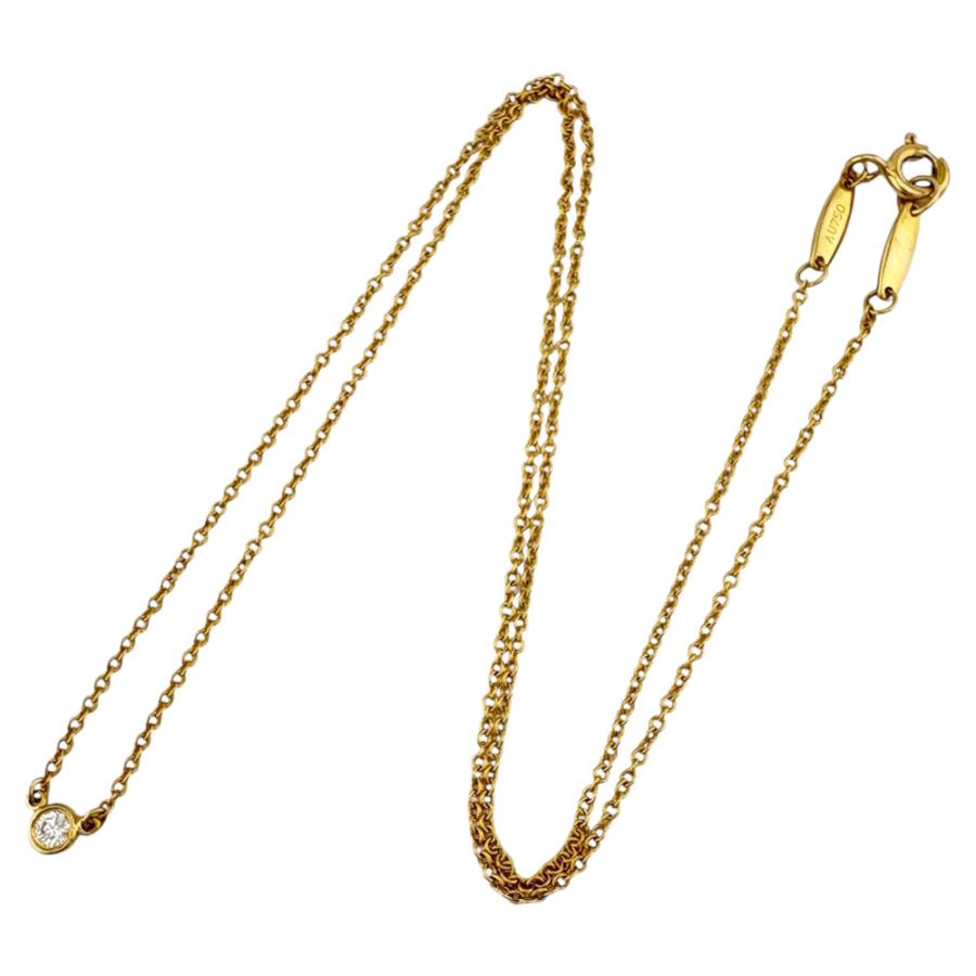TIFFANY&Co.（ティファニー） バイザヤード 約0.05ct ネックレス 18金 
