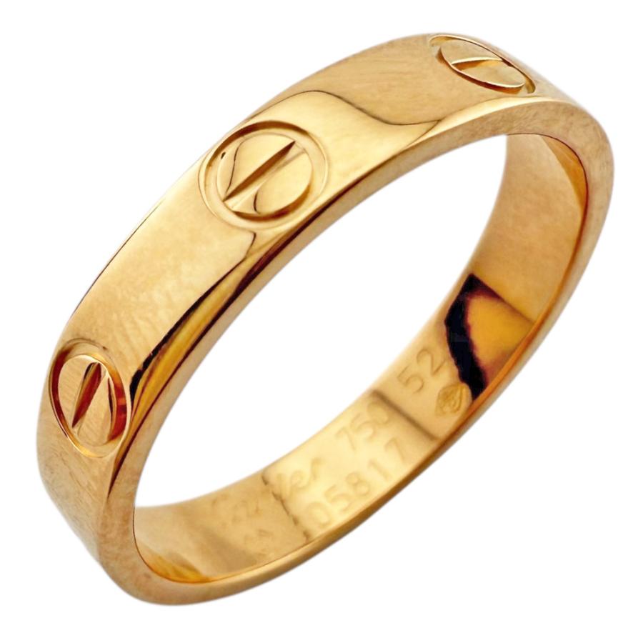 カルティエ ミニラブリング Cartier（カルティエ） ミニラブ リング 指輪 12号 18金 K18ピンク