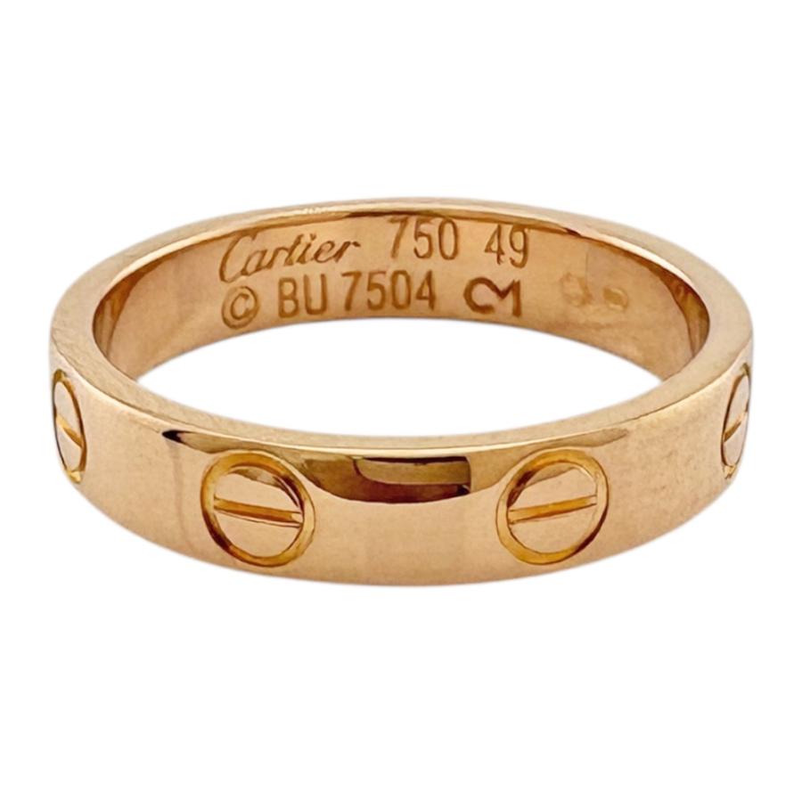 Cartier（カルティエ） ミニラブ リング 指輪 9号 18金 K18ピンク