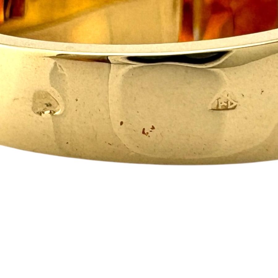 ゆ*え様 【美品/新品仕上げ済み】カルティエ Cartierタンク シトリン # Cartier（カルティエ） タンクシトリン リング 指輪 17号 18金 K18