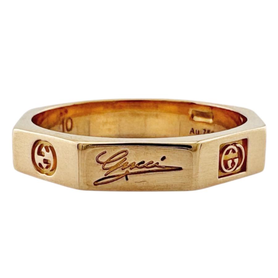 GUCCI（グッチ） オクタゴナル リング 指輪 9.5号 18金 K18ピンク