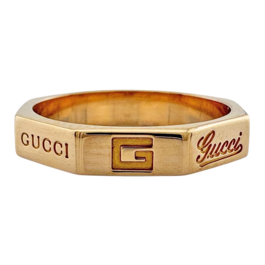 GUCCI（グッチ） オクタゴナル リング 指輪 9.5号 18金 K18ピンク 