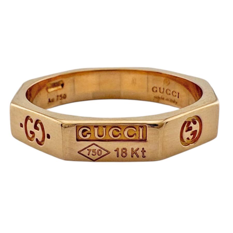 GUCCI（グッチ） オクタゴナル リング 指輪 9.5号 18金 K18ピンク