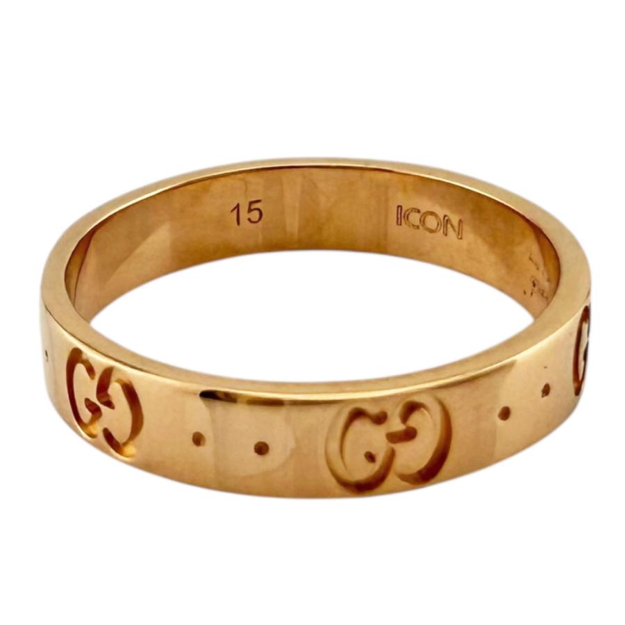 GUCCI（グッチ） アイコン リング 指輪 14.5号 18金 K18ピンクゴールド