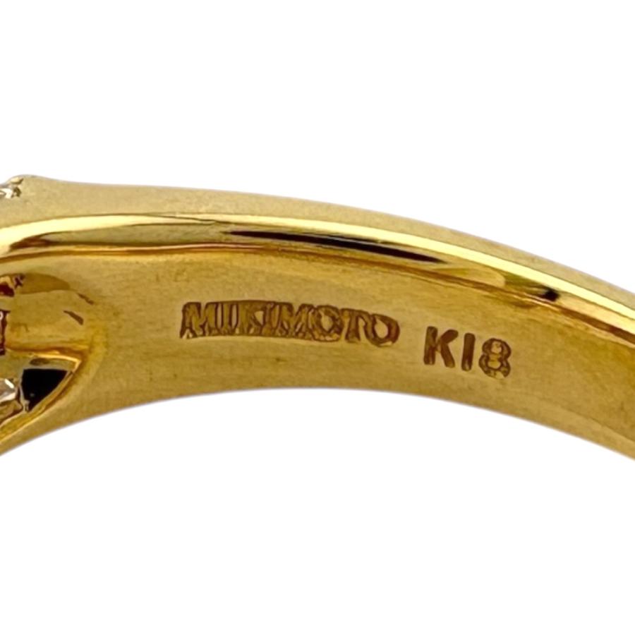 MIKIMOTO（ミキモト） リング 指輪 11号 18金 K18イエローゴールド