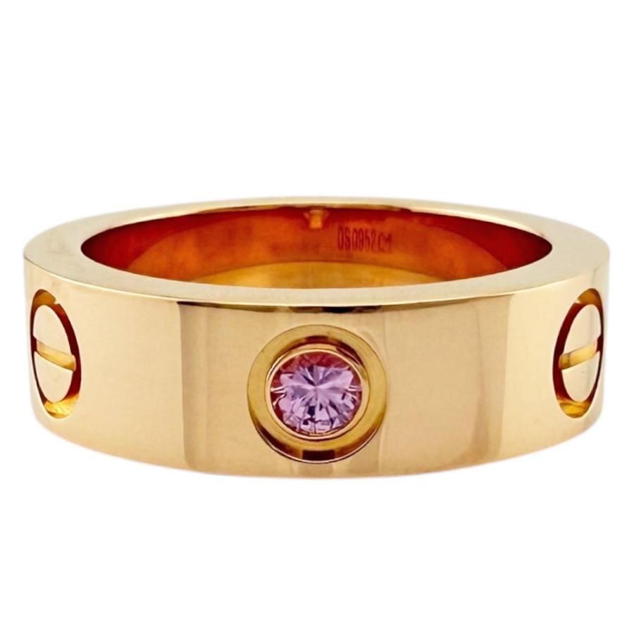 Ａ*ル様 正規品Cartier 指輪 18K ピンクゴールドダイヤモンドエンゲー Cartier（カルティエ） ラブ リング 指輪 10号 18金 K18ピンクゴールド