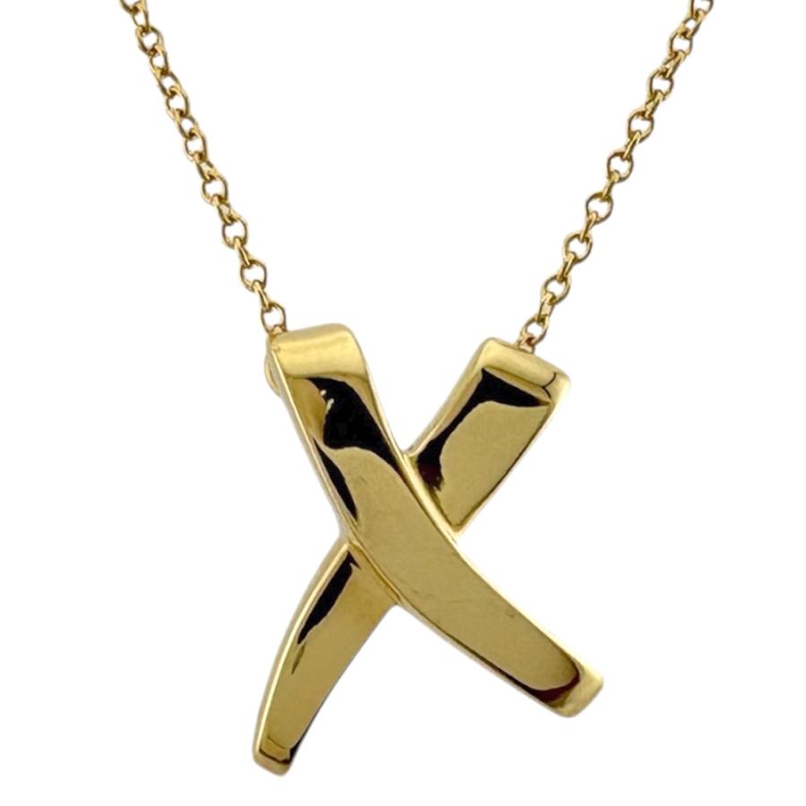 TIFFANY&Co.（ティファニー） キス ネックレス 18金 K18イエロー 