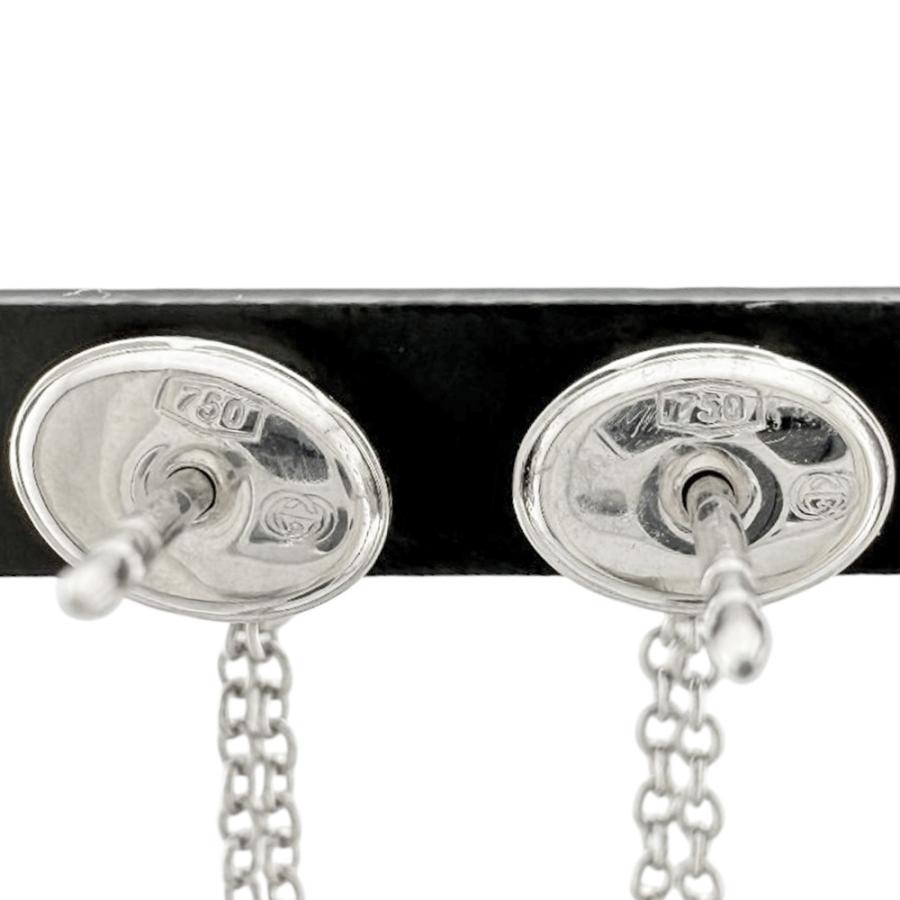 GUCCI（グッチ） スウィングドロップ ロゴ ハート ピアス 18金 K18 
