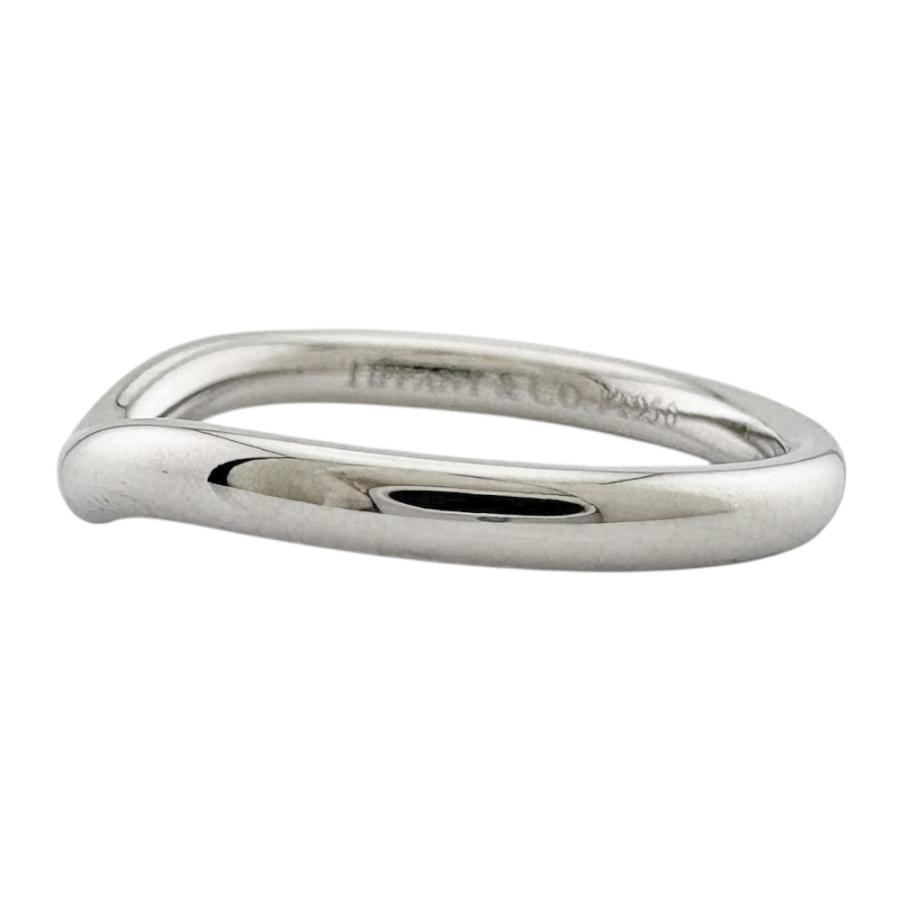 TIFFANY&Co.（ティファニー） カーブドバンド リング 指輪 7号 Pt950
