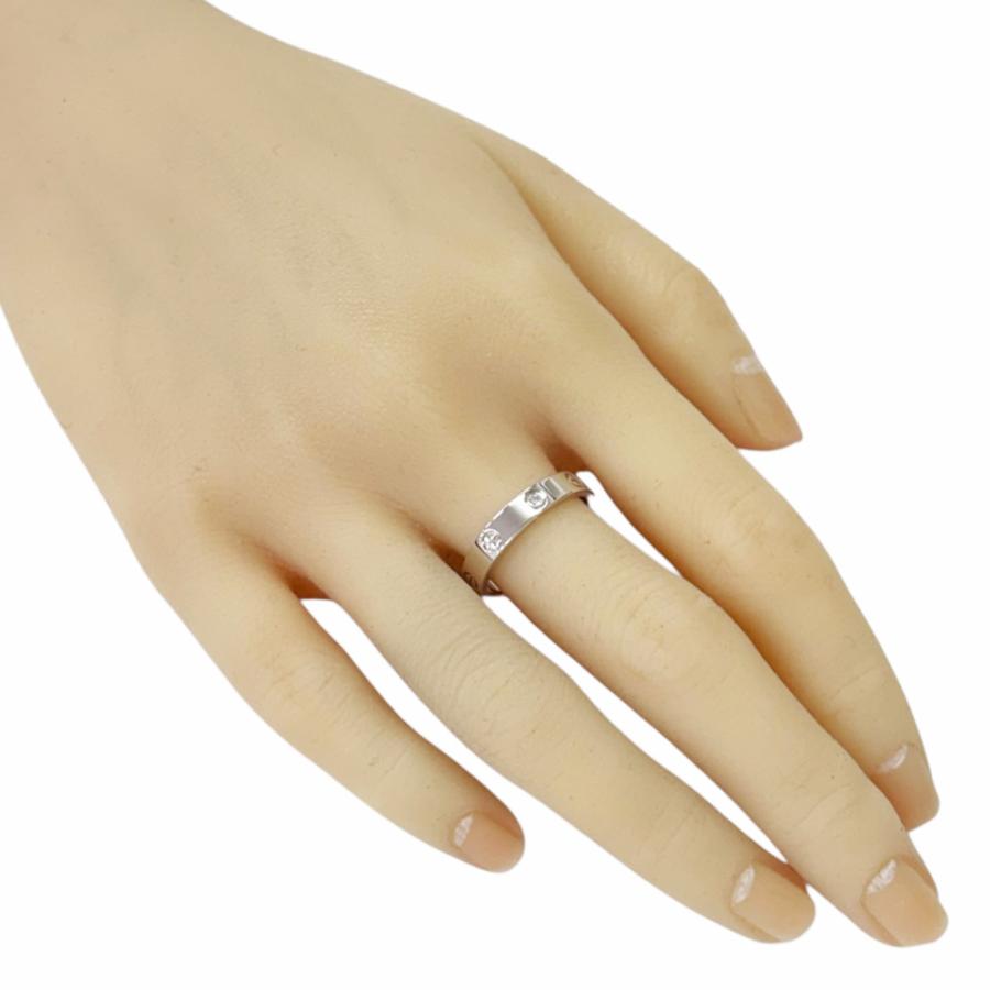 n*)様 Cartier ミニラブリング　カルティエ１pダイヤ　ホワイトゴールド Cartier（カルティエ） ミニラブ 1P ダイヤモンド リング 指輪 17.5号