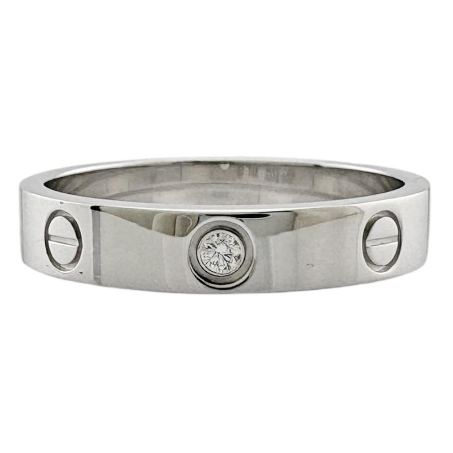 Cartier（カルティエ） ミニラブ 1P ダイヤモンド リング 指輪 17.5号
