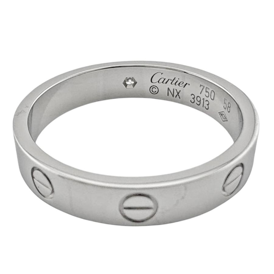 Cartier（カルティエ） ミニラブ 1P ダイヤモンド リング 指輪 17.5号