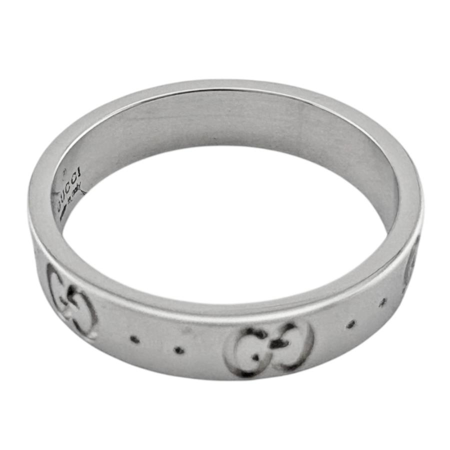 GUCCI（グッチ） アイコン リング 指輪 12.5号 18金 K18ホワイト