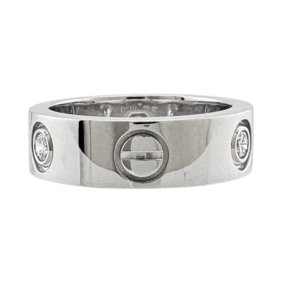 Cartier（カルティエ） ラブ 3P ダイヤモンド リング 指輪 8号 18金