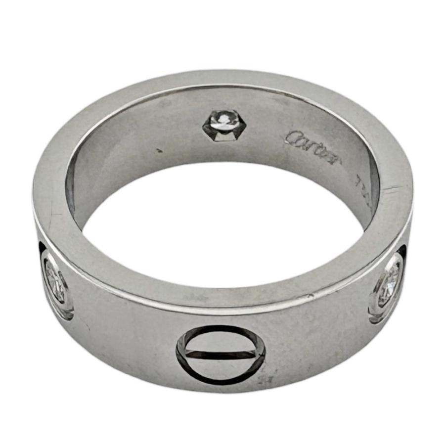 Cartier（カルティエ） ラブ 3P ダイヤモンド リング 指輪 8号 18金