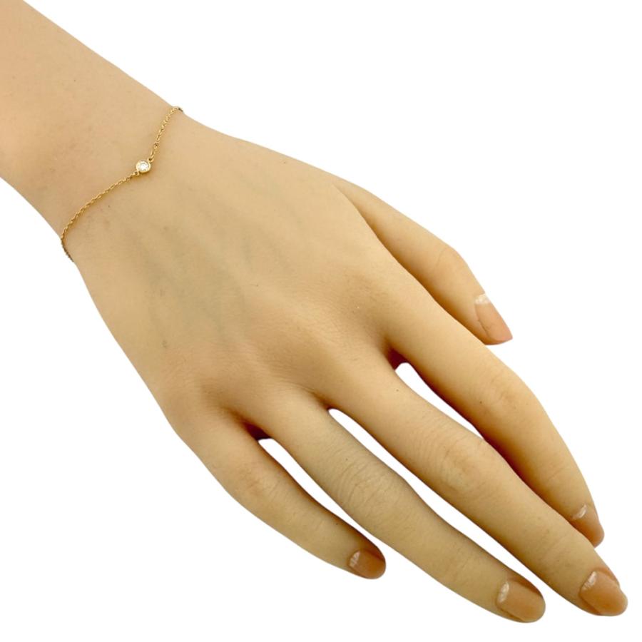tiffany k18 ダイヤ　バイザヤード　ブレスレット　イエローゴールド TIFFANY&Co.（ティファニー） バイザヤード 約0.08ct ブレスレット 18