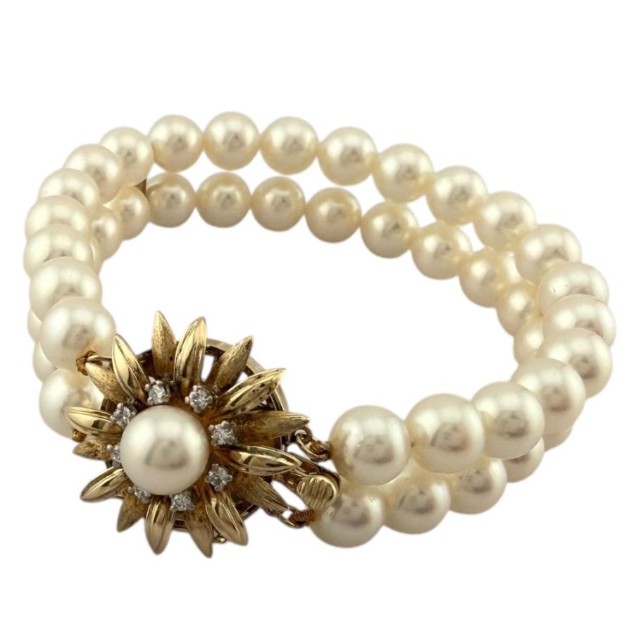 MIKIMOTO ミキモト K14 パール ブレスレット MIKIMOTO（ミキモト） ブレスレット K14イエローゴールド アコヤパール