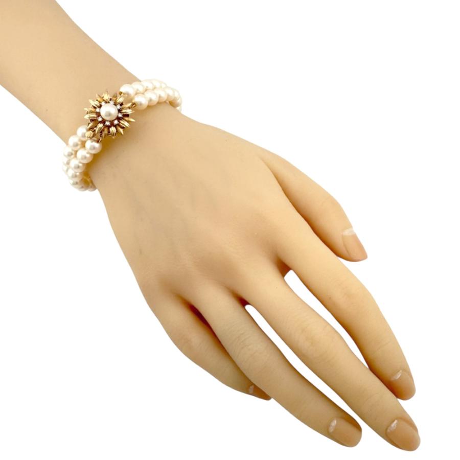 MIKIMOTO ミキモト K14 パール ブレスレット MIKIMOTO（ミキモト） ブレスレット K14イエローゴールド アコヤパール