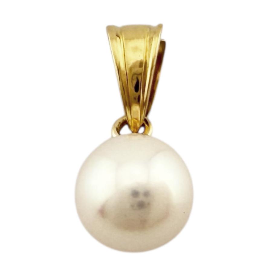 タサキ ペンダントトップ 18金 K18イエローゴールド アコヤパール