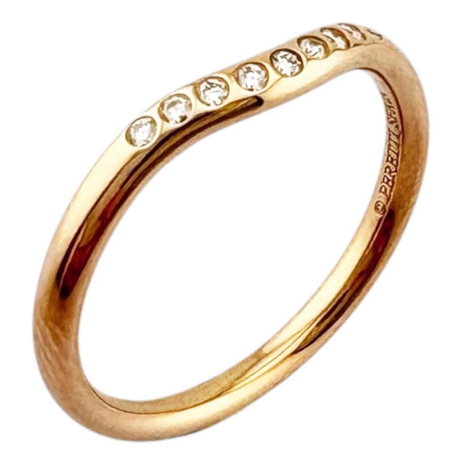 TIFFANY&Co.（ティファニー） カーブドバンド リング 指輪 13号 18金