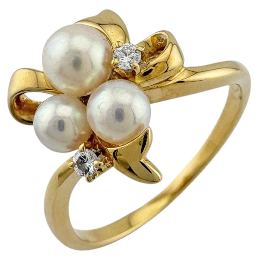 MIKIMOTO（ミキモト） リング 指輪 12号 18金 K18イエローゴールド