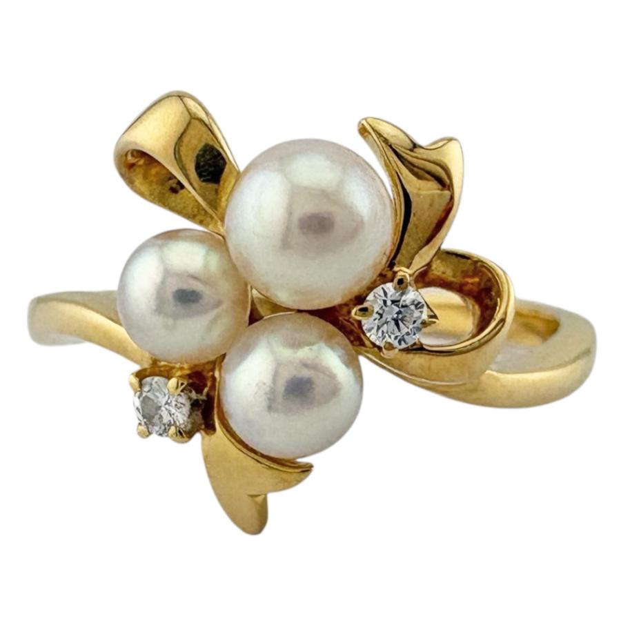 MIKIMOTO（ミキモト） リング 指輪 12号 18金 K18イエローゴールド