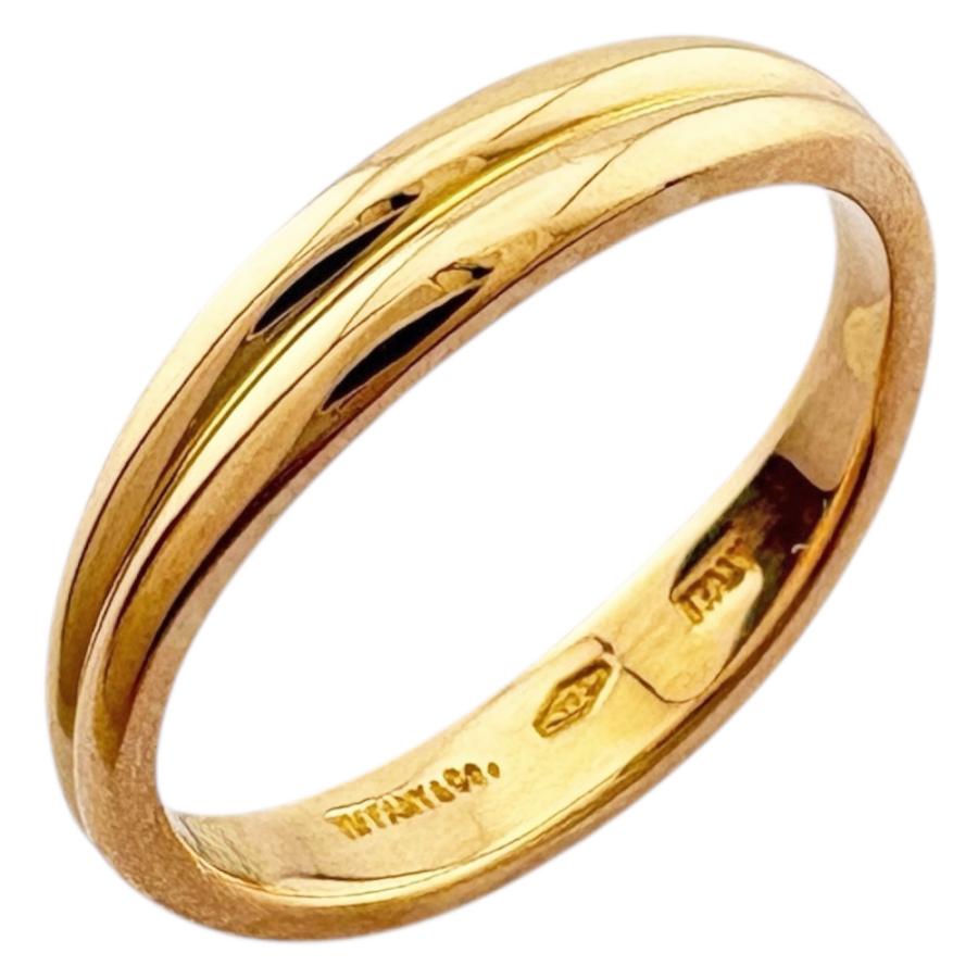 TIFFANY&Co.（ティファニー） ダブルウェーブ リング 指輪 8号 18金