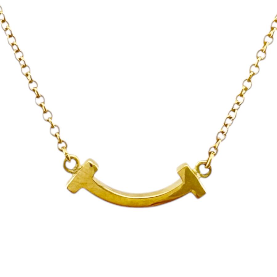 TIFFANY&Co.（ティファニー） Tスマイル ネックレス 18金 K18イエロー