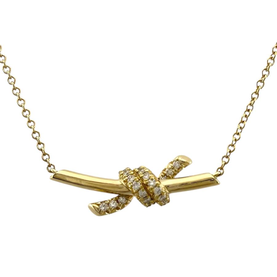 TIFFANY&Co.（ティファニー） ノット ネックレス 18金 K18イエロー