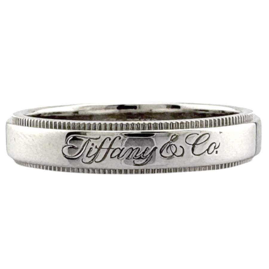TIFFANY&Co.（ティファニー） ミルグレイン リング 指輪 14号 Pt950