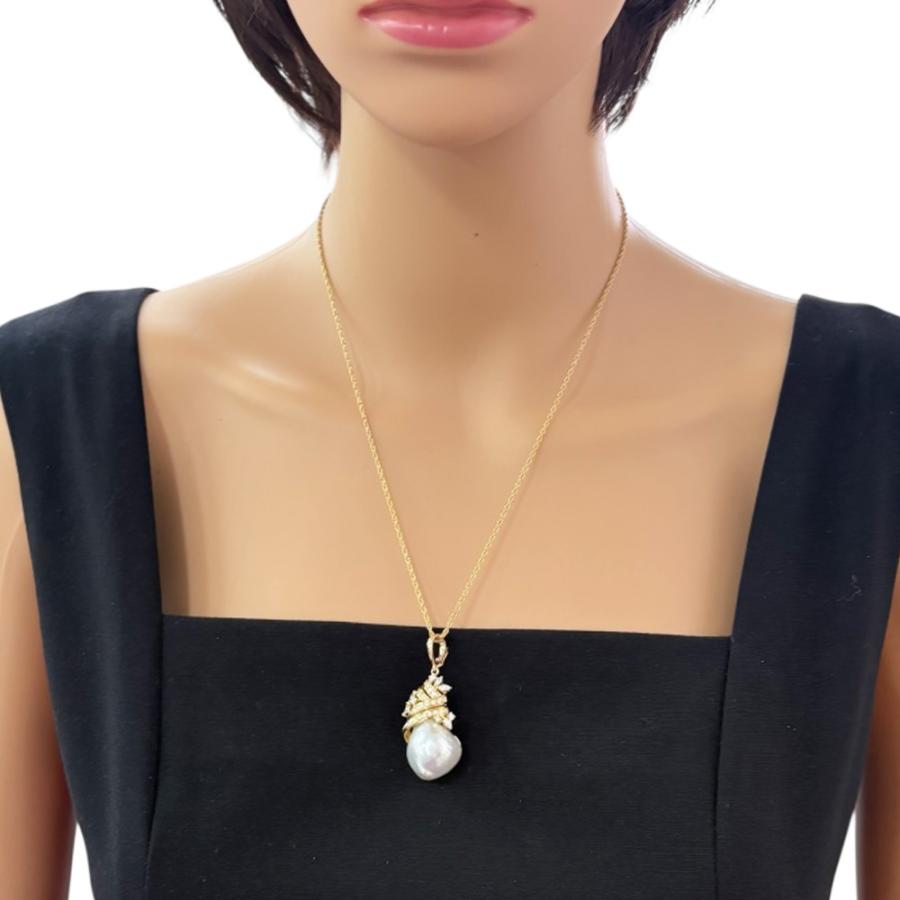 MIKIMOTO（ミキモト） ネックレス 18金 K18イエローゴールド パール