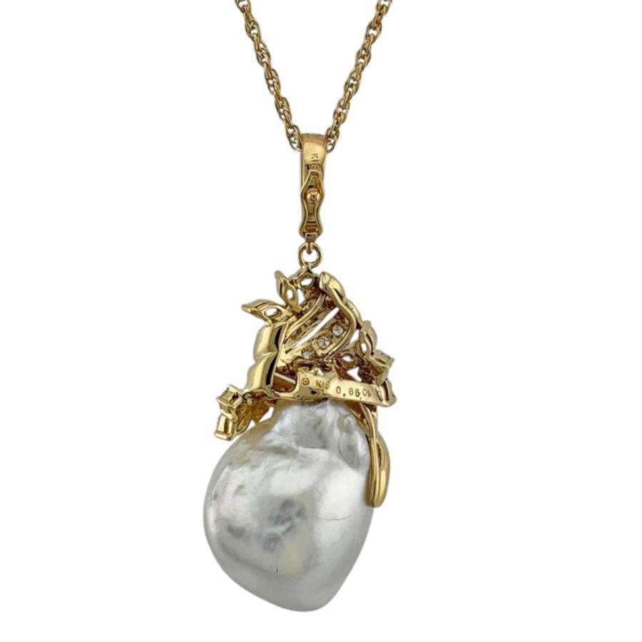 MIKIMOTO（ミキモト） ネックレス 18金 K18イエローゴールド パール