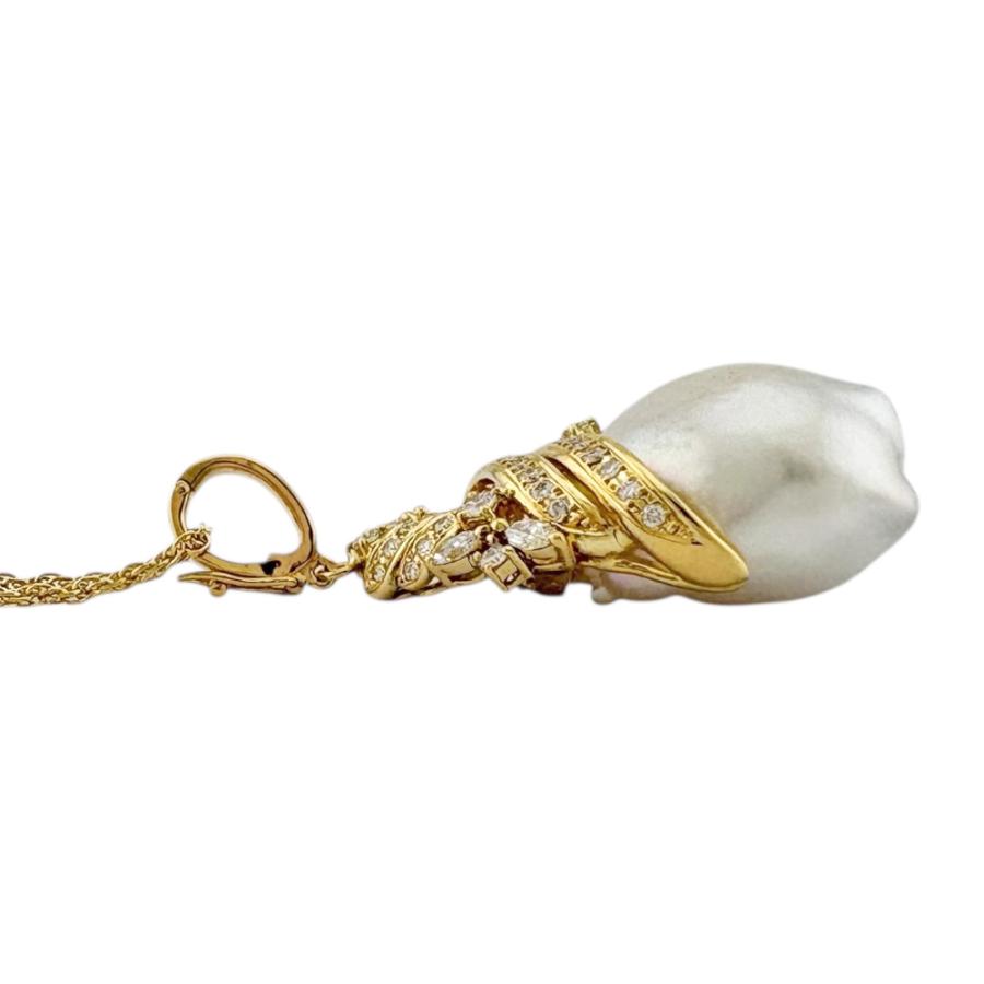 MIKIMOTO（ミキモト） ネックレス 18金 K18イエローゴールド パール