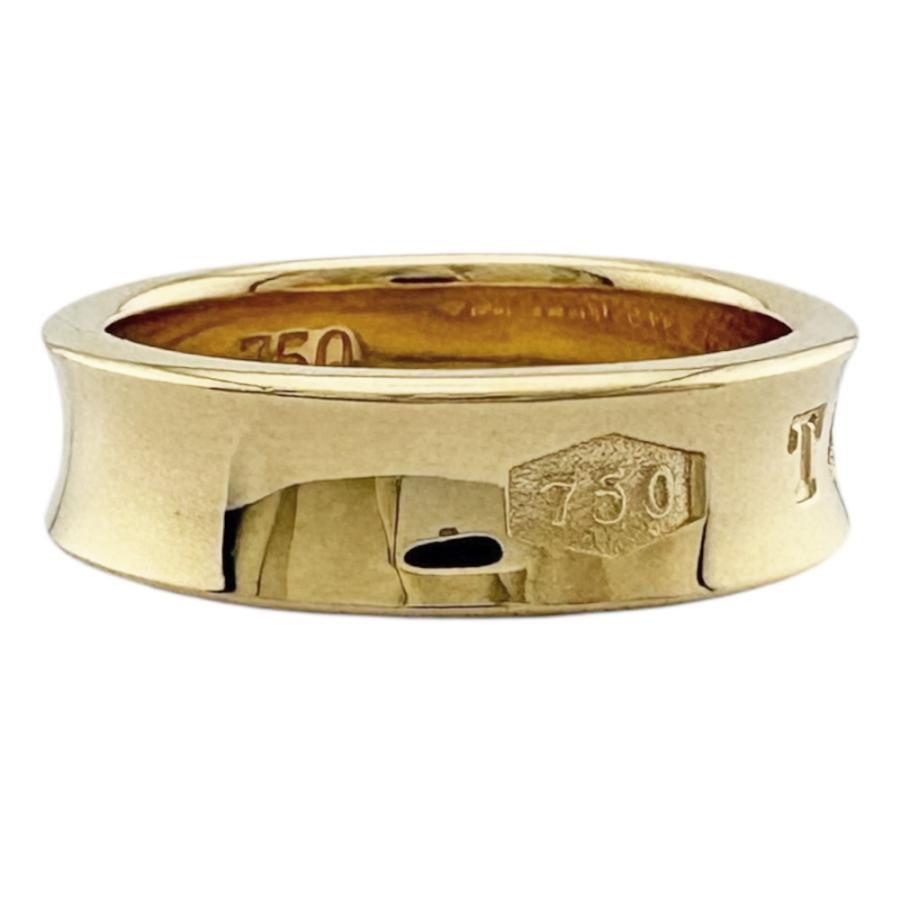 ティファニー 1837 ナローリング ダイヤモンド18K イエローゴールド TIFFANY&Co.（ティファニー） 1837ナロー リング 指輪 16号 18金 K18