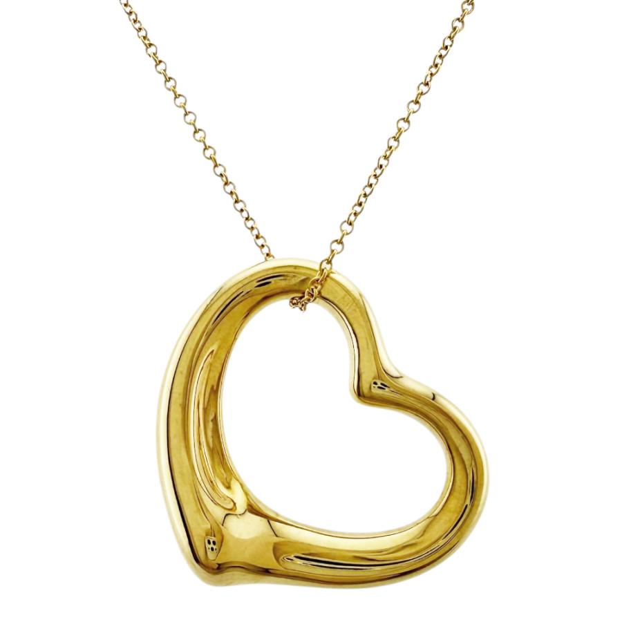 NR79　ok06335tm 【Tiffany&Co.】 オープンハートネックレス　K18　イエローゴールド　 TIFFANY&Co.（ティファニー） オープンハート ネックレス 18金 K18