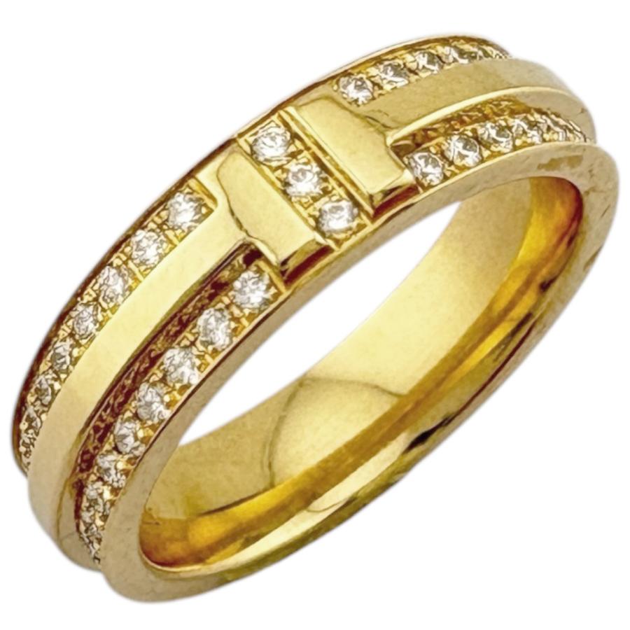 TIFFANY&Co.（ティファニー） Tナロー リング 指輪 6.5号 18金 K18