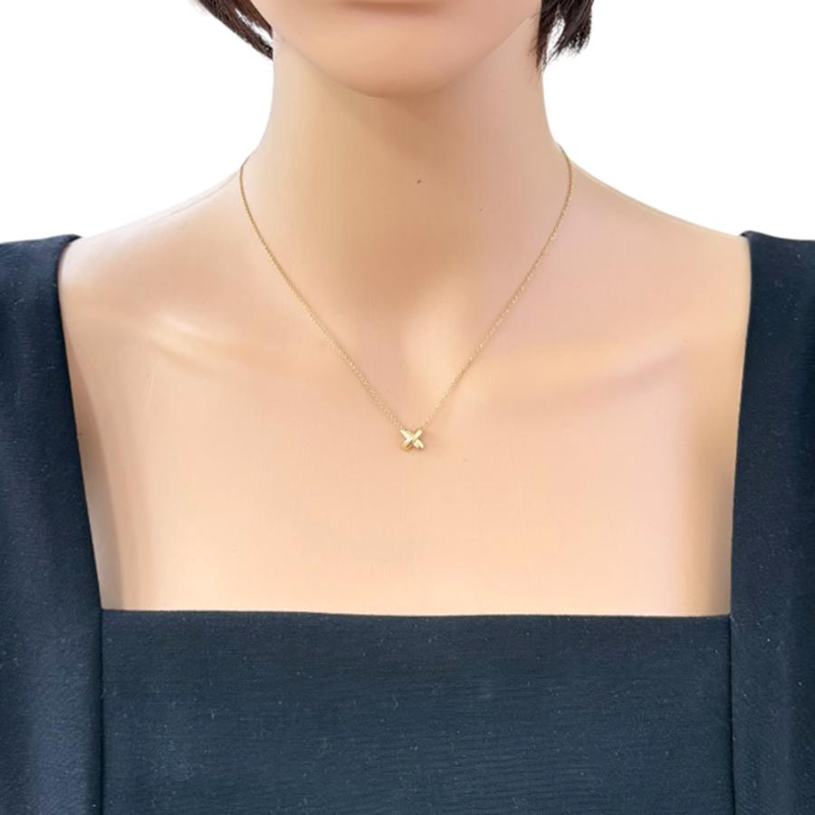 TIFFANY&Co.（ティファニー） クロスステッチ ネックレス 18金 K18