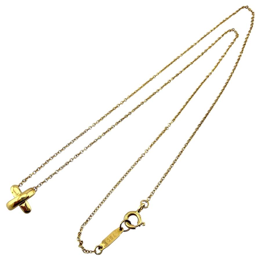 TIFFANY&Co.（ティファニー） クロスステッチ ネックレス 18金 K18