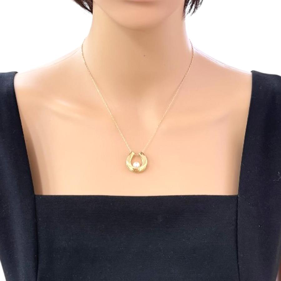 MIKIMOTO（ミキモト） ネックレス 18金 K18イエローゴールド パール 