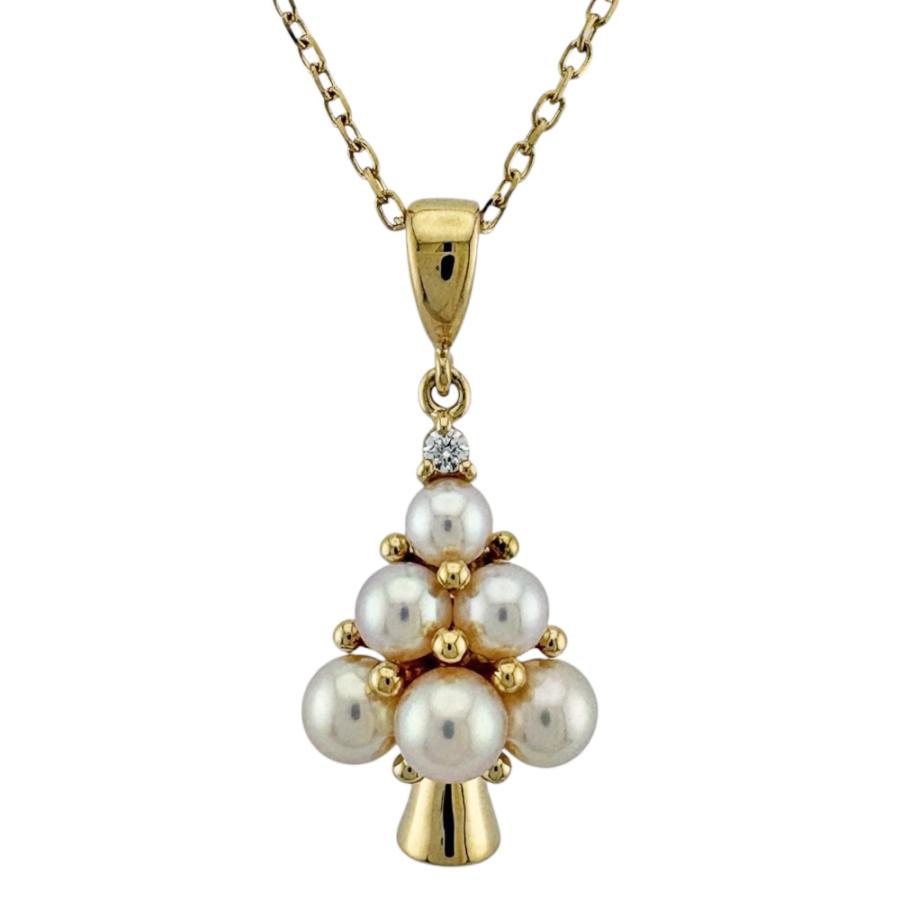 MIKIMOTO（ミキモト） ネックレス 18金 K18イエローゴールド パール