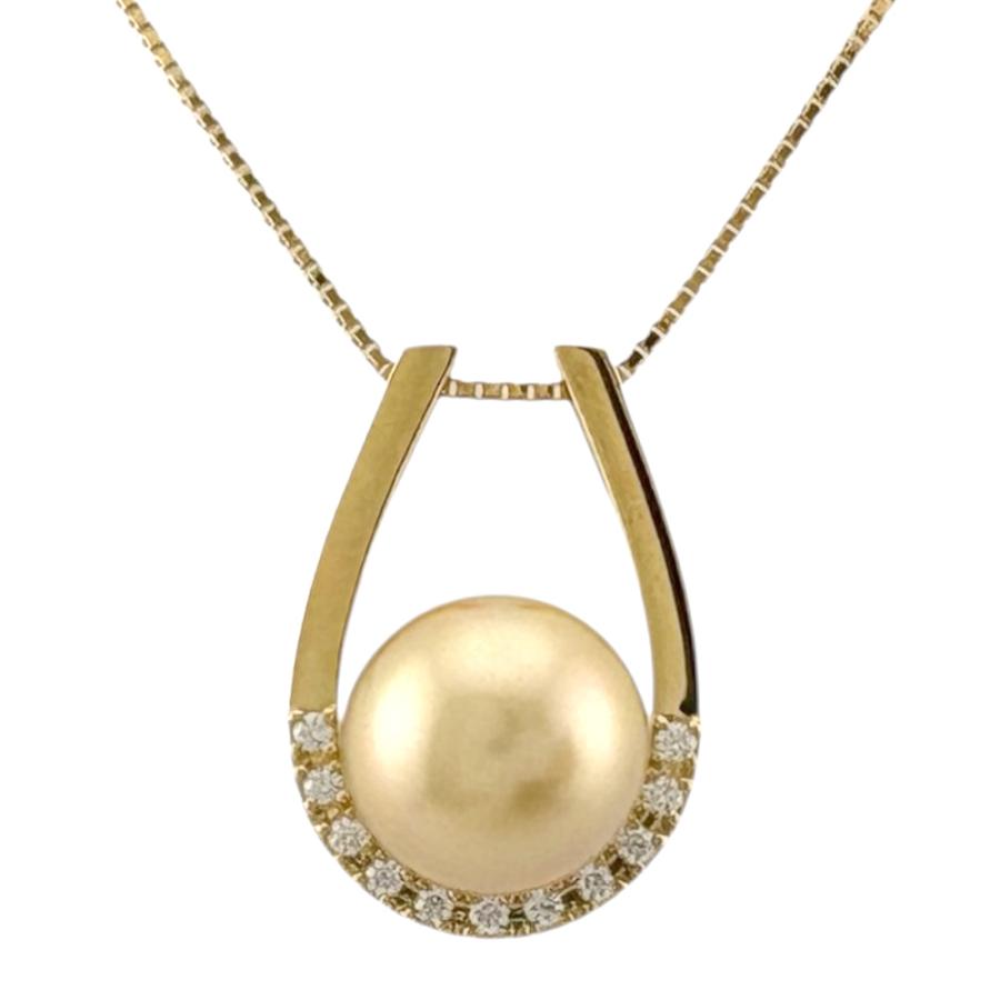 タサキ ネックレス 18金 K18イエローゴールド パール レディース