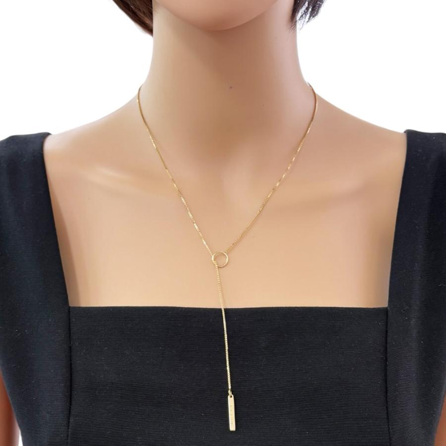 GUCCI（グッチ） ラリアット ネックレス 18金 K18イエローゴールド