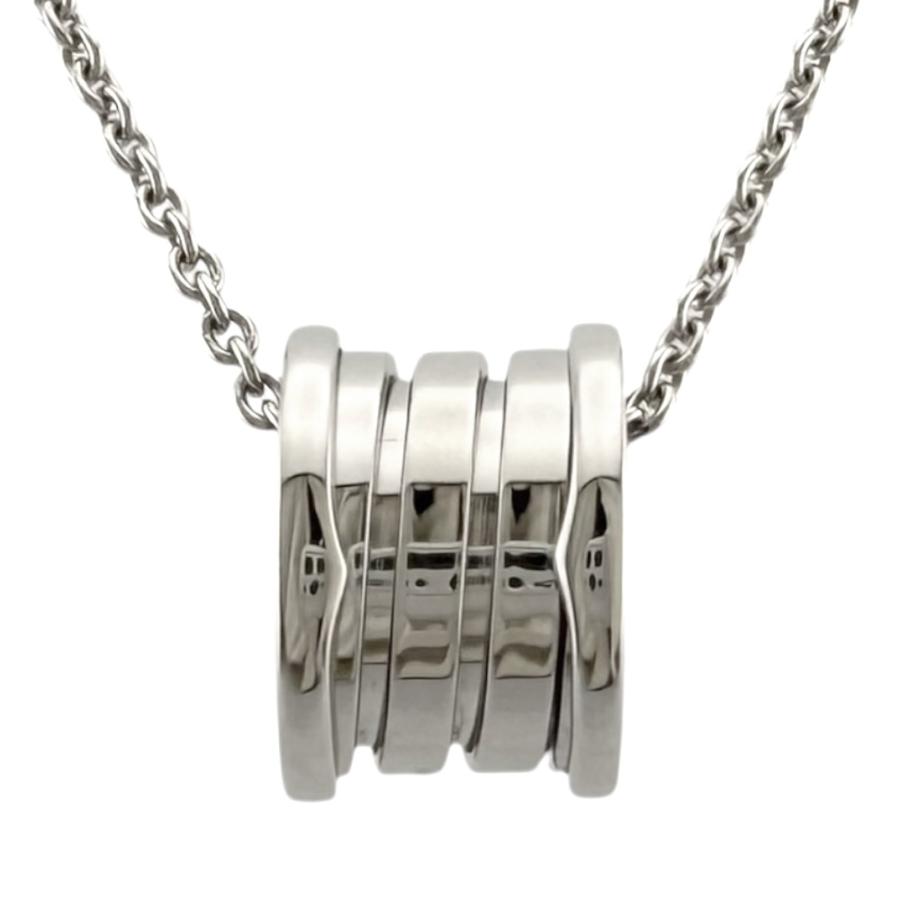 BVLGARI ブルガリ B-zero1 ビーゼロワンペンダK18WG [中古] BVLGARI（ブルガリ） B-ZERO.1 ビーゼロワン ネックレス 18金 K18