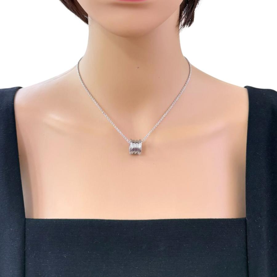 BVLGARI（ブルガリ）ビーゼロワンネックレス K18 WG ホワイトゴールド BVLGARI（ブルガリ） B-ZERO.1 ビーゼロワン ネックレス 18金 K18