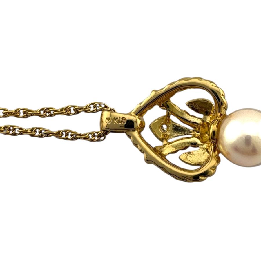 MIKIMOTO（ミキモト） ネックレス 18金 K18イエローゴールド パール