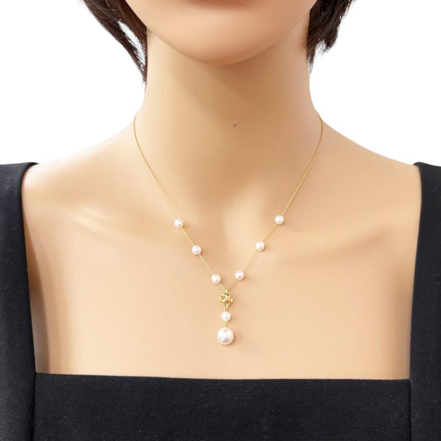 美品 TASAKI タサキ K18 パールペンダントネックレス イエローゴールド