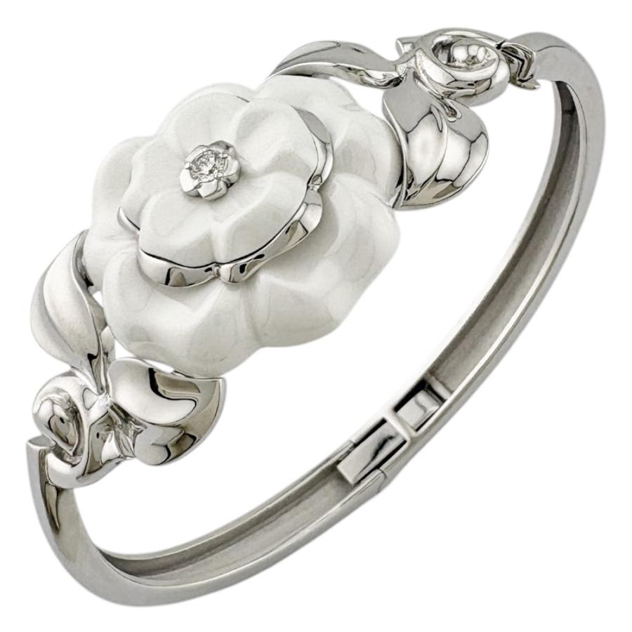 CHANEL　バングル　ホワイト中古 CHANEL（シャネル） バングル 18金 K18ホワイトゴールド ホワイト